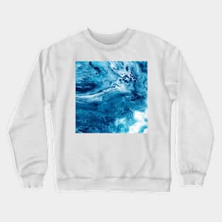 Abstract Acrylic Sea Crewneck Sweatshirt